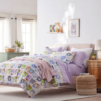 Stylish Cats Classic Cool Organic Cotton Percale Pillowcase Set - White Multi, Standard,White Multi