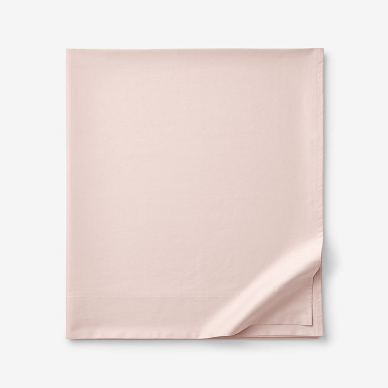 Classic Smooth Sateen Solid Flat Bed Sheet - Blush, Twin/Twin XL,Blush