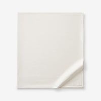 Classic Smooth Sateen Solid Flat Bed Sheet - Ivory, Twin/Twin XL,Ivory