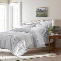 Classic Smooth Sateen Solid Fitted Bed Sheet - Light Gray, Twin XL,Light Gray