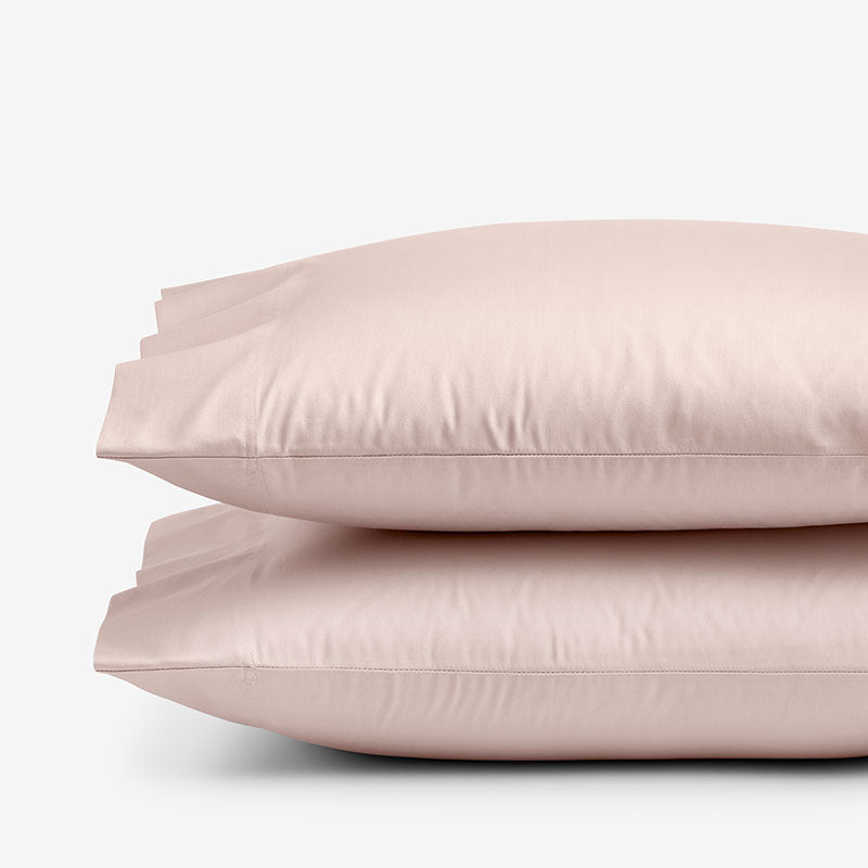 Classic Smooth Sateen Solid Pillowcase Set - Blush, Standard,Blush