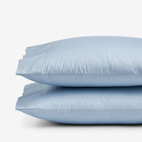 Classic Smooth Sateen Solid Pillowcase Set - Light Blue, Standard,Light Blue