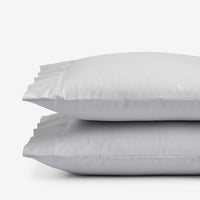 Classic Smooth Sateen Solid Pillowcase Set - Light Gray, Standard,Light Gray