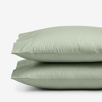 Classic Smooth Sateen Solid Pillowcase Set - Light Sage, Standard,Light Sage