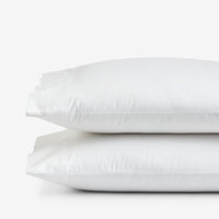 Classic Smooth Sateen Solid Pillowcase Set - White, Standard,White