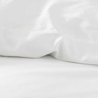 Classic Smooth Sateen Solid Pillowcase Set - White, Standard,White