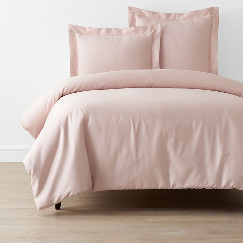 Classic Smooth Sateen Solid Duvet Cover - Blush, Twin/Twin XL,Blush