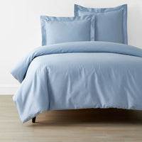 Classic Smooth Sateen Solid Duvet Cover - Light Blue, Twin/Twin XL,Light Blue