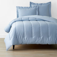 Classic Smooth Sateen Solid Comforter - Light Blue, Full,Light Blue