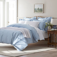 Classic Smooth Sateen Solid Comforter - Light Blue, Full,Light Blue