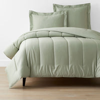 Classic Smooth Sateen Solid Comforter - Light Sage, Full,Light Sage