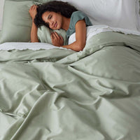 Classic Smooth Sateen Solid Comforter - Light Sage, Full,Light Sage