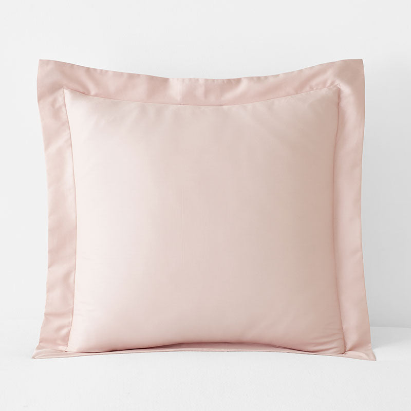 Classic Smooth Sateen Solid Sham - Blush, Euro,Blush