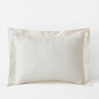 Classic Smooth Sateen Solid Sham - Ivory, Standard,Ivory