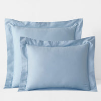 Classic Smooth Sateen Solid Sham - Light Blue, Standard,Light Blue