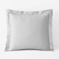 Classic Smooth Sateen Solid Sham - Light Gray, Euro,Light Gray