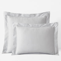 Classic Smooth Sateen Solid Sham - Light Gray, Standard,Light Gray