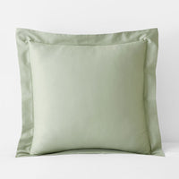 Classic Smooth Sateen Solid Sham - Light Sage, Euro,Light Sage