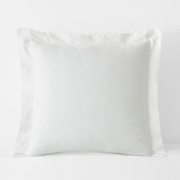 Classic Smooth Sateen Solid Sham - White, Euro,White