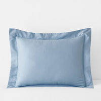Classic Smooth Sateen Solid Sham - Light Blue, Standard,Light Blue