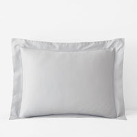 Classic Smooth Sateen Solid Sham - Light Gray, Standard,Light Gray