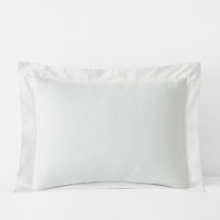 Classic Smooth Sateen Solid Sham - White, Standard,White