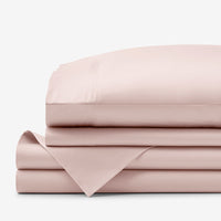 Classic Smooth Sateen Solid Bed Sheet Set - Blush, Twin XL,Blush