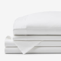 Classic Smooth Sateen Solid Bed Sheet Set - White, Twin XL,White