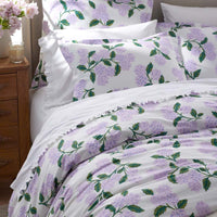 Hydrangea Classic Cool Cotton Percale Sham - Lilac, King,Lilac