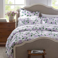 Hydrangea Classic Cool Cotton Percale Sham - Lilac, King,Lilac