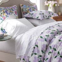 Hydrangea Classic Cool Cotton Percale Sham - Lilac, King,Lilac