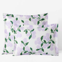 Hydrangea Classic Cool Cotton Percale Sham - Lilac, King,Lilac