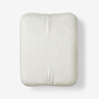 Jacquard Leaf Yarn-Dyed Premium Smooth Supima® Cotton Wrinkle-Free Sateen Fitted Bed Sheet - Ivory, Twin,Ivory