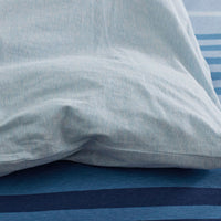 T-Shirt Soft Jersey Knit Stripe Yarn-Dyed Sham - Blue Multi, Standard,Blue Multi