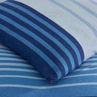 T-Shirt Soft Jersey Knit Stripe Yarn-Dyed Sham - Blue Multi, Standard,Blue Multi
