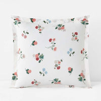 Ditsy Dahlia Classic Cool Cotton Percale Sham - Cream Multi, Euro,Cream Multi