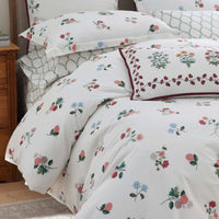 Ditsy Dahlia Classic Cool Cotton Percale Sham - Cream Multi, Standard,Cream Multi