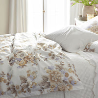 Primrose Bloom Premium Smooth Wrinkle-Free Sateen Sham - Beige Multi, King,Beige Multi