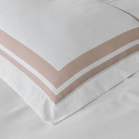 Double Border Premium Smooth Supima® Cotton Wrinkle-Free Sateen Duvet Cover - Rose, Twin/Twin XL,Rose
