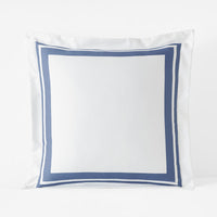 Double Border Premium Smooth Supima® Cotton Wrinkle-Free Sateen Sham - Blue Dusk, Euro,Blue Dusk