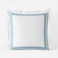 Double Border Premium Smooth Supima® Cotton Wrinkle-Free Sateen Sham - Cloud, Euro,Cloud