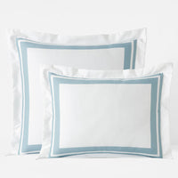 Double Border Premium Smooth Supima® Cotton Wrinkle-Free Sateen Sham - Cloud, Standard,Cloud