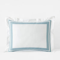 Double Border Premium Smooth Supima® Cotton Wrinkle-Free Sateen Sham - Cloud, Standard,Cloud