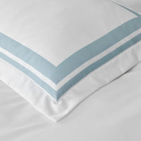 Double Border Premium Smooth Supima® Cotton Wrinkle-Free Sateen Decorative Lumbar Pillow Cover - Cloud, 14 in. x 40 in.,Cloud