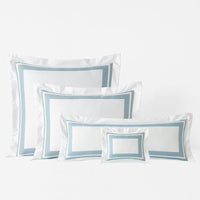 Double Border Premium Smooth Supima® Cotton Wrinkle-Free Sateen Decorative Lumbar Pillow Cover - Cloud, 14 in. x 40 in.,Cloud