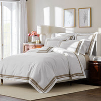 Double Border Premium Smooth Supima® Cotton Wrinkle-Free Sateen Decorative Lumbar Pillow Cover - Light Birch, 14 in. x 40 in.,Light Birch