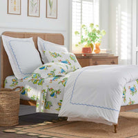 Summer Prints Classic Cool Cotton Percale Duvet Cover - Bird Days, Full/Queen,Bird Days
