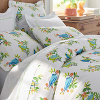 Summer Prints Classic Cool Cotton Percale Sham - Bird Days, Standard,Bird Days