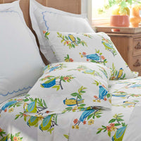 Summer Prints Classic Cool Cotton Percale Sham - Bird Days, Standard,Bird Days