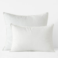 Premium Breathable Washed Linen Solid Sham - White, Standard,White